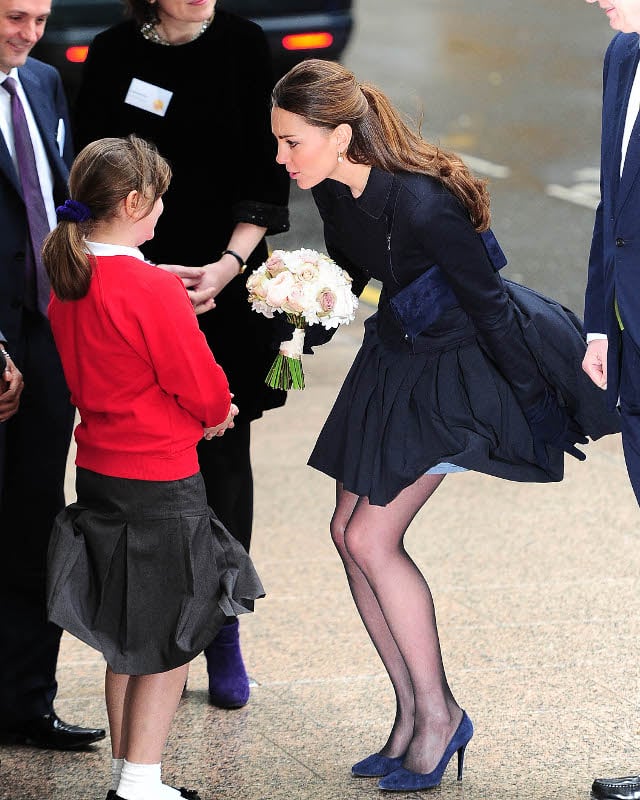 Kate Middleton jupe vent