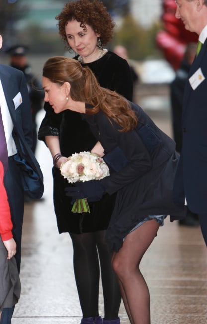 Kate Middleton jupe vent