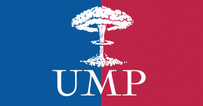 parodie logo UMP nuage atomique