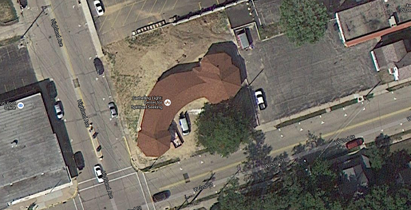 Eglise vue de haut - Copyright Google Maps