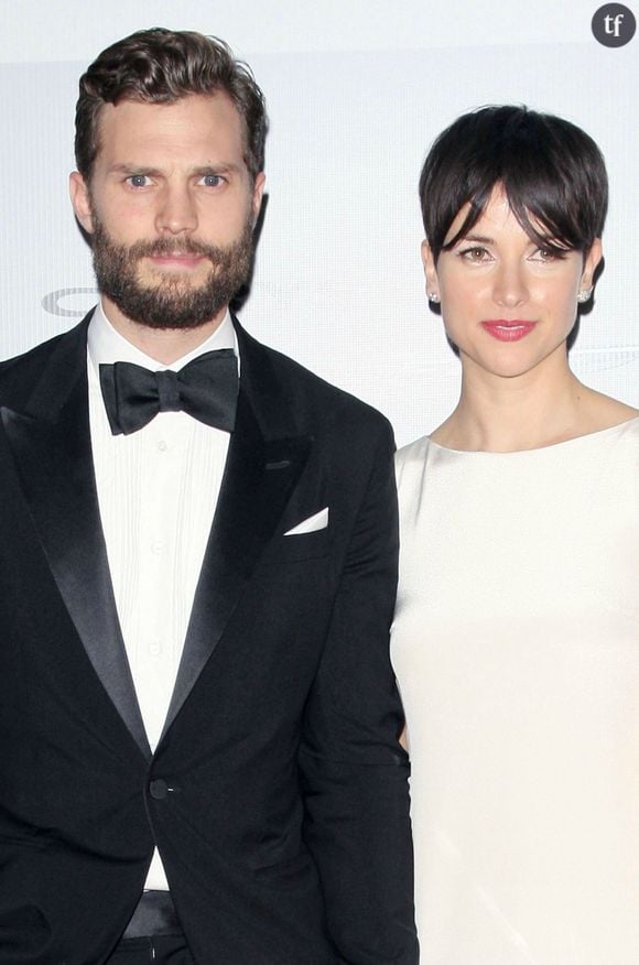 Jamie Dornan et sa femme Amelia Warner à l'after des Golden Globes le 11 janvier 2015.