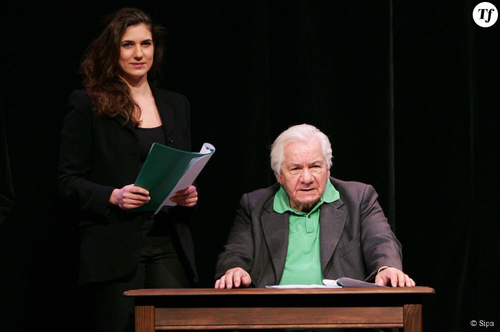 Michel et Emmanuelle Galabru sur scène dans la pièce &quot;Jules et Marcel&quot; en 2009
