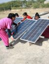 La pose de panneaux photovoltaïques au Honduras