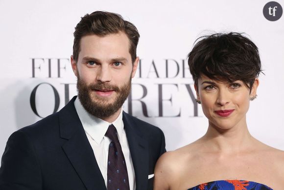Jamie Dornan et sa femme Amelia Warner à l'avant-première de 50 Shades of Grey à Londres en février 2015.