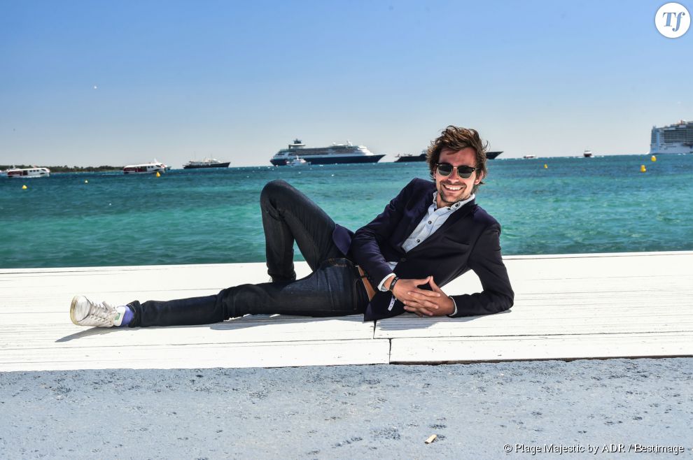 Bertrand Chameroy se la coule douce à Cannes le 16 mai 2015.