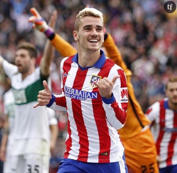 Antoine Griezmann heureux, dans son élément, sur le terrain