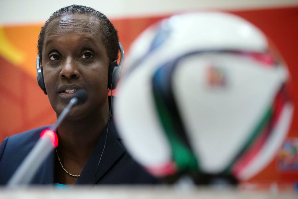 Lydia Nsekera, première et seule femme élue au comité exécutif de la FIFA.