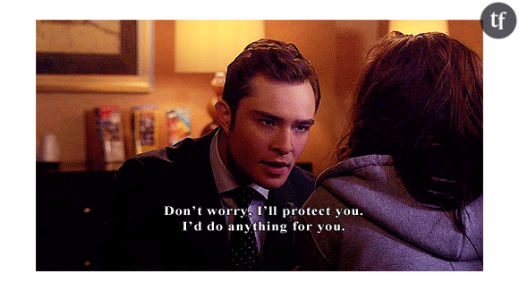 Comme Chuck avec Blair dans Gossip Girl