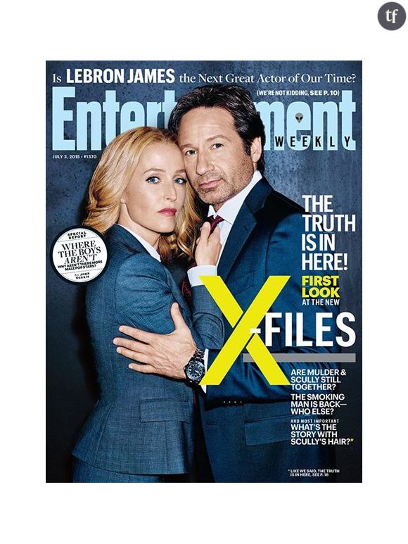 Gillian Anderson et David Duchovny en Une du magazine américain