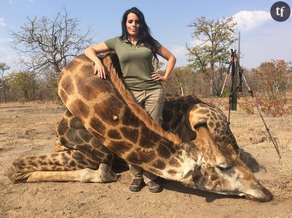 Sabrina Corgatelli prend plaisir à abattre des animaux en voie d'extinction comme les girafes.