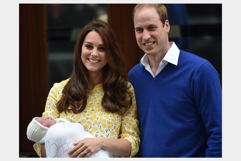 Kate Middleton à sa sortie de la maternité