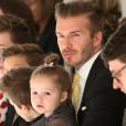 David Beckham et sa petite Harper.