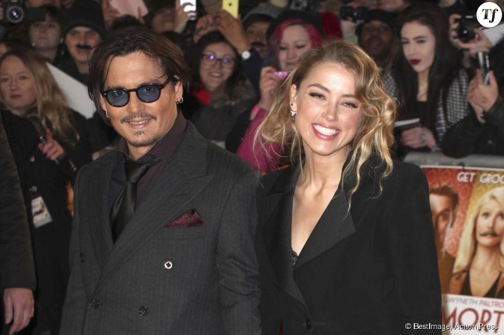  Johnny Depp et sa femme Amber Heard à la première du film &quot;Charlie Mortdecai&quot; en janvier 2015 