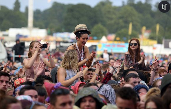 Fans pendant le concert d'Ellie Goulding au V Festival le 22 août 2015 