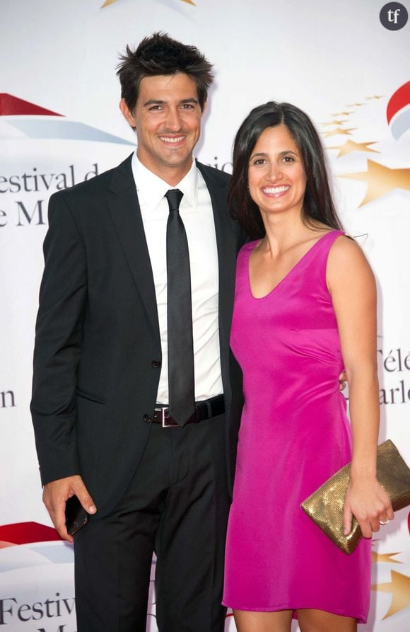 Jean-Pascal Lacoste et son épouse Jenifer en 2011