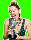 Miley Cyrus fait la promotion des MVA 2015