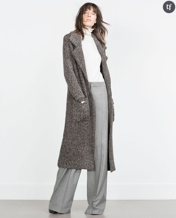 Manteau long Zara 69,65 euros