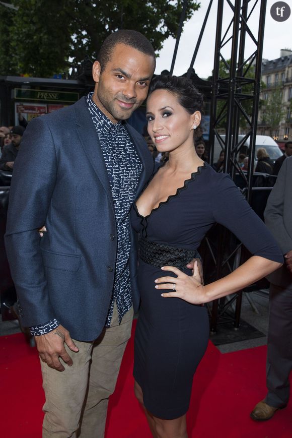 Tony Parker et son épouse Axelle