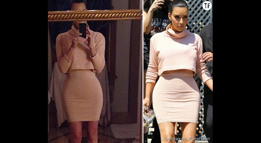 Kim Kardashian sur Instagram vs la réalité