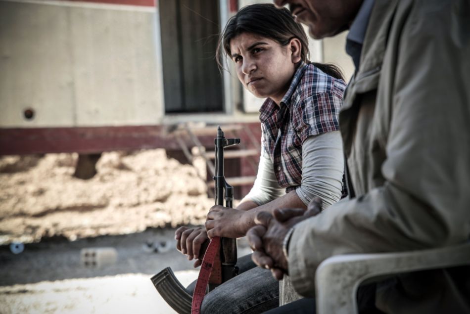 Une combattante kurde.