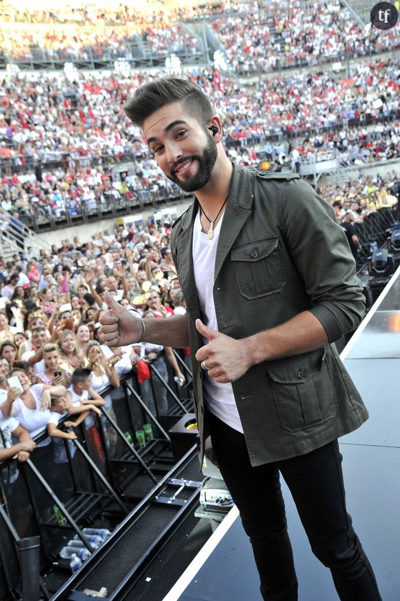 Kendji Girac - Enregistrement de l'émission "La Chanson de l'Année, Fête de la Musique" à Nîmes présentée par Nikos Aliagas pour TF1 le 20 juin 2015. 