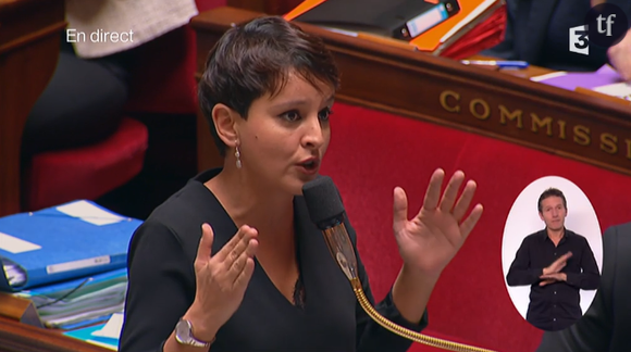 Najat Vallaud-Belkacem le 3 novembre à l'Assemblée