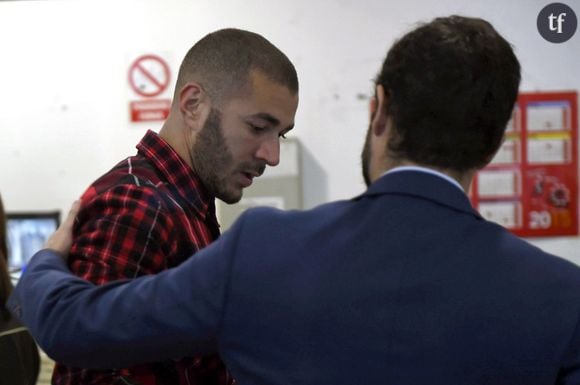 Karim Benzema au trivbunal de Madrid en mars 2015