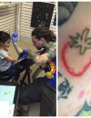 Brad Bellomo se fait tatouer par sa petite fille Chloe