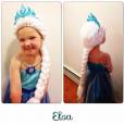 Une petite malade en Elsa de la Reine des Neiges