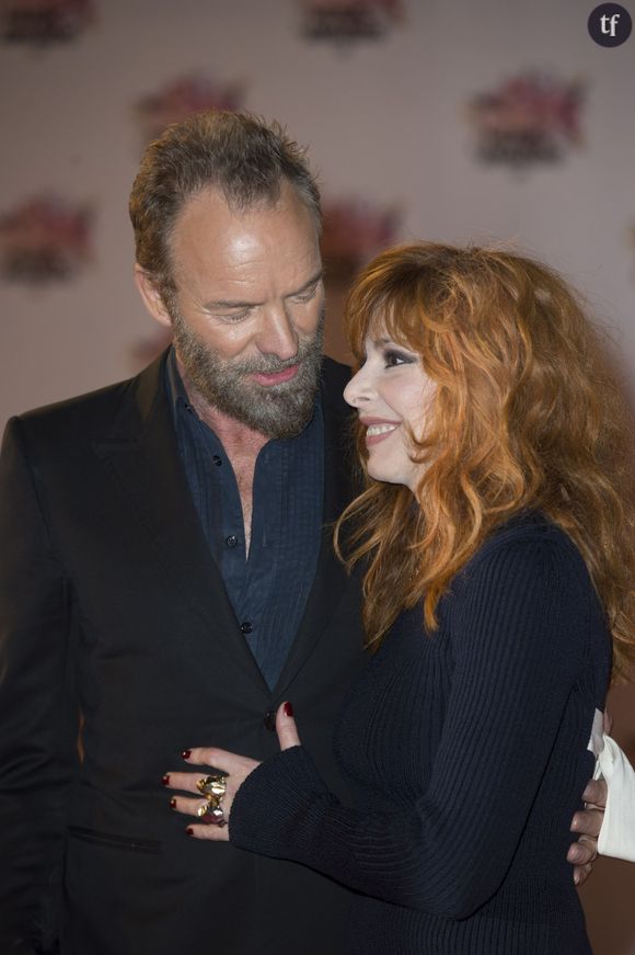 Sting et Mylène Farmer - Arrivées à la 17ème cérémonie des NRJ Music Awards 2015 au Palais des Festivals à Cannes, le 7 novembre 2015. 