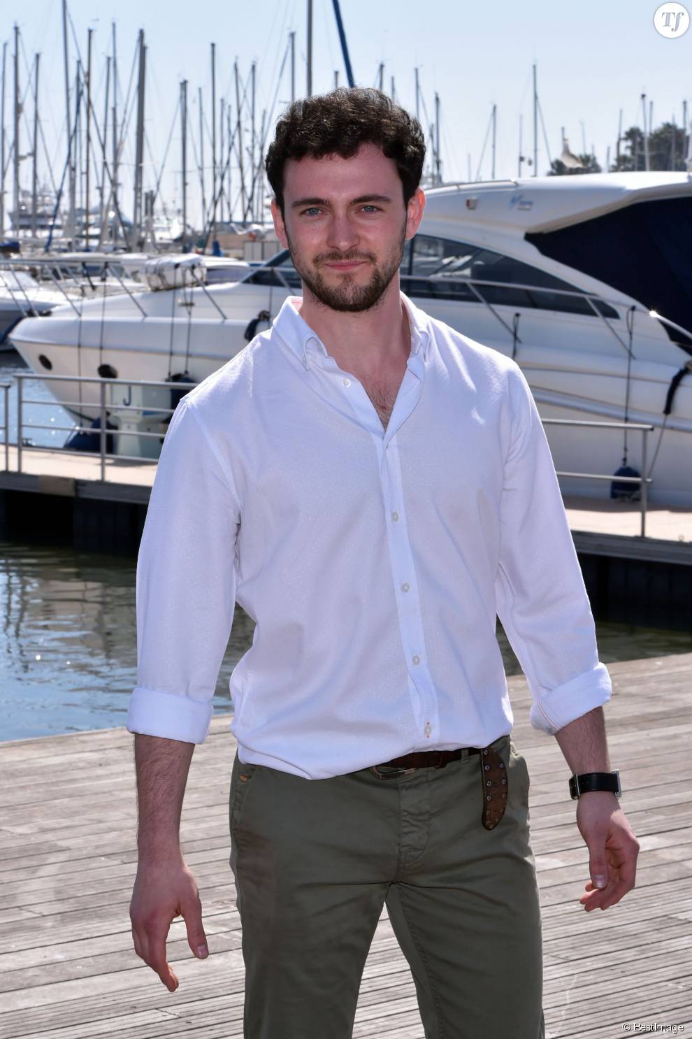  George Blagden - MipTV 2015 à Cannes, le 14 avril 2015.  