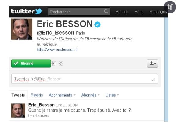 Le DM fail d'Eric Besson en 2011.