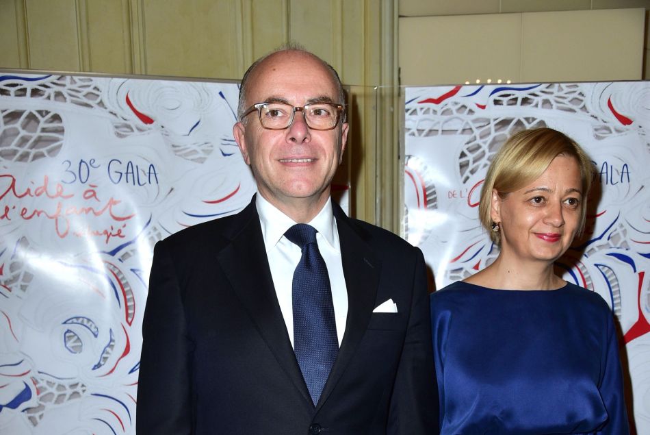 Bernard Cazeneuve et sa femme véronique - 30ème Gala de l'Aide à l'Enfant Réfugié à la Salle Gaveau à Paris le 5 octobre 2015. 