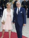   Bernard Cazeneuve et sa femme Véronique - Dîner d'état en l'honneur du couple royal d'Espagne offert par le président de la république au palais de l'Elysée à Paris. Le 2 juin 2015  