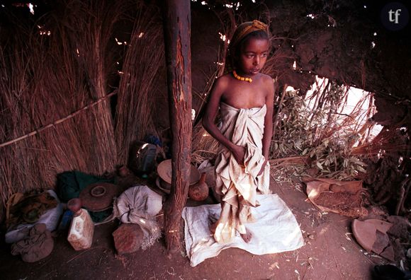 Une petite fille en Ethiopie