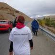 Zainab courant le premier marathon organisé en Afghanistan