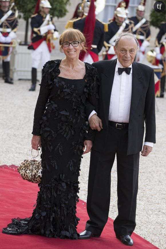 Michel Rocard et son épouse Sylvie Pélissier