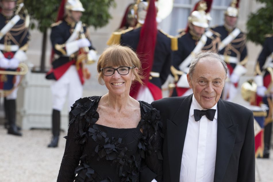 Michel Rocard et son épouse Sylvie Pélissier