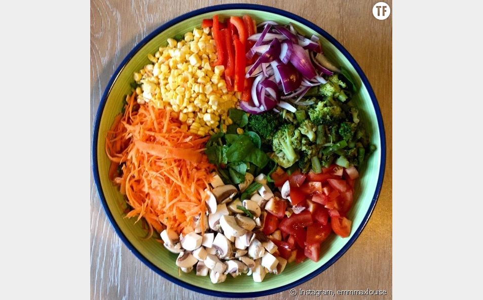 La recette de la rainbow salad