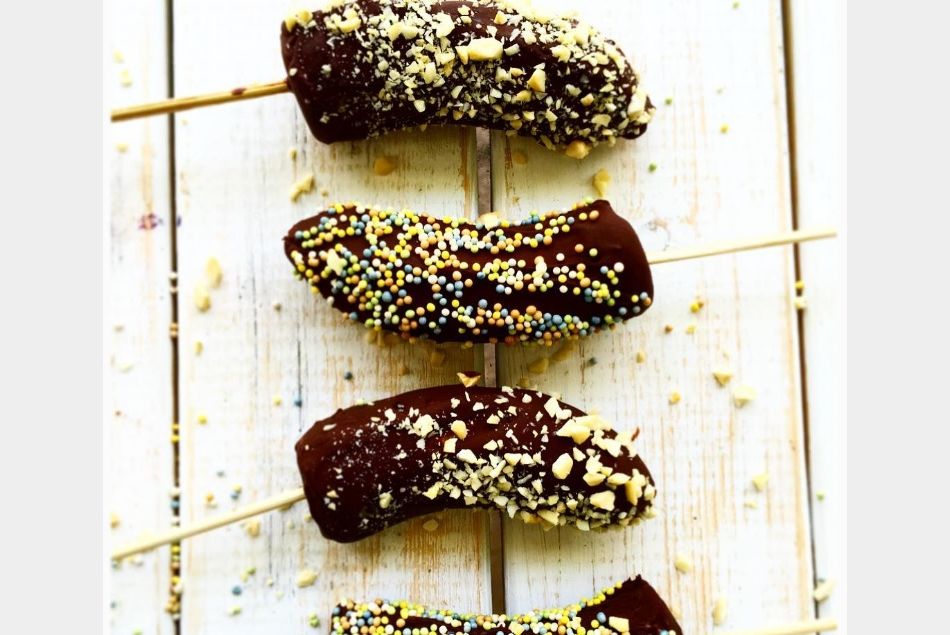 La delicieuse recette healthy des bananes glacées au chocolat 
