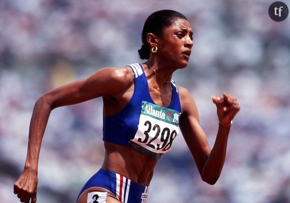 Marie-José Perec aux Jeux Olympiques d'Atlanta en 1996