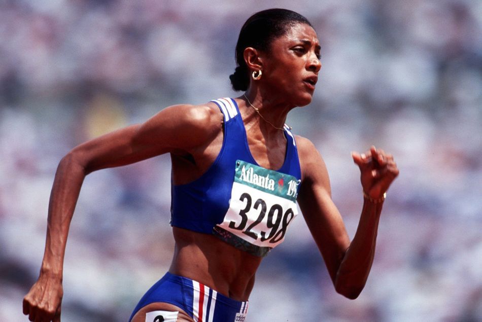 Marie-José Perec aux Jeux Olympiques d'Atlanta en 1996