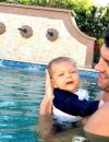 Michael Phelps, sa compagne Nicole Johnson et leur fils Boomer