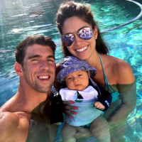 Michael Phelps : un jeune papa heureux avec sa compagne Nicole Johnson (photos)