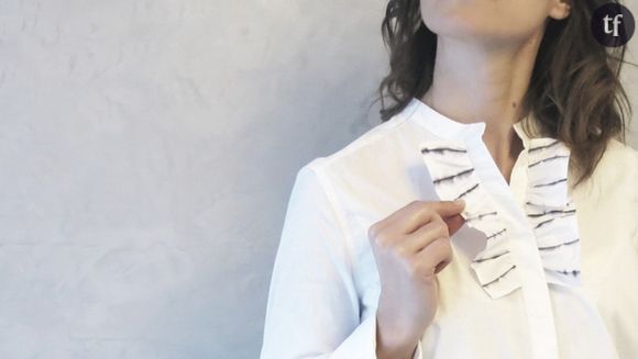 La chemise à volants du blog En mode française