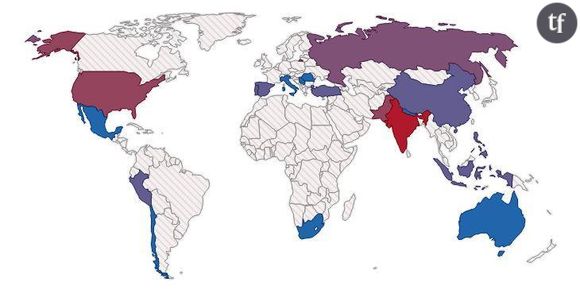 La carte des pays où les selfies sont les plus meurtriers