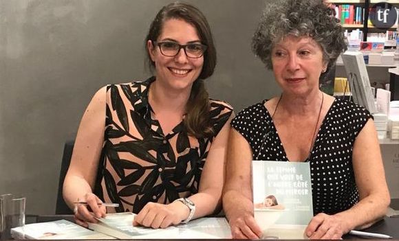 Catherine Grangeard et Daphnée Leportois, autrices de La femme qui voit de l'autre côté du miroir