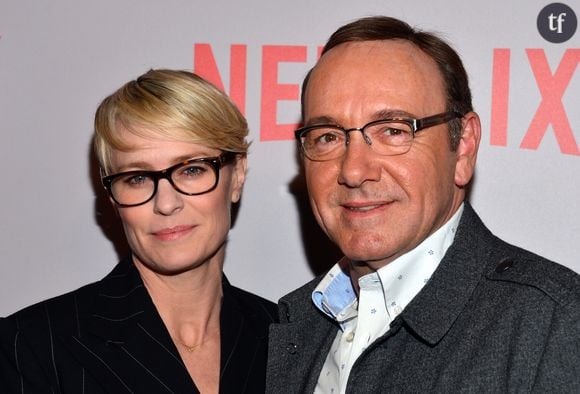 Robin Wright et Kevin Spacey en 2015