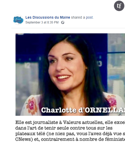 La présentation de Charlotte d'Ornelas