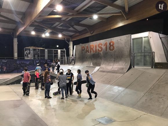 Les skateuses de Realaxe en plein training à l'EGP 18.